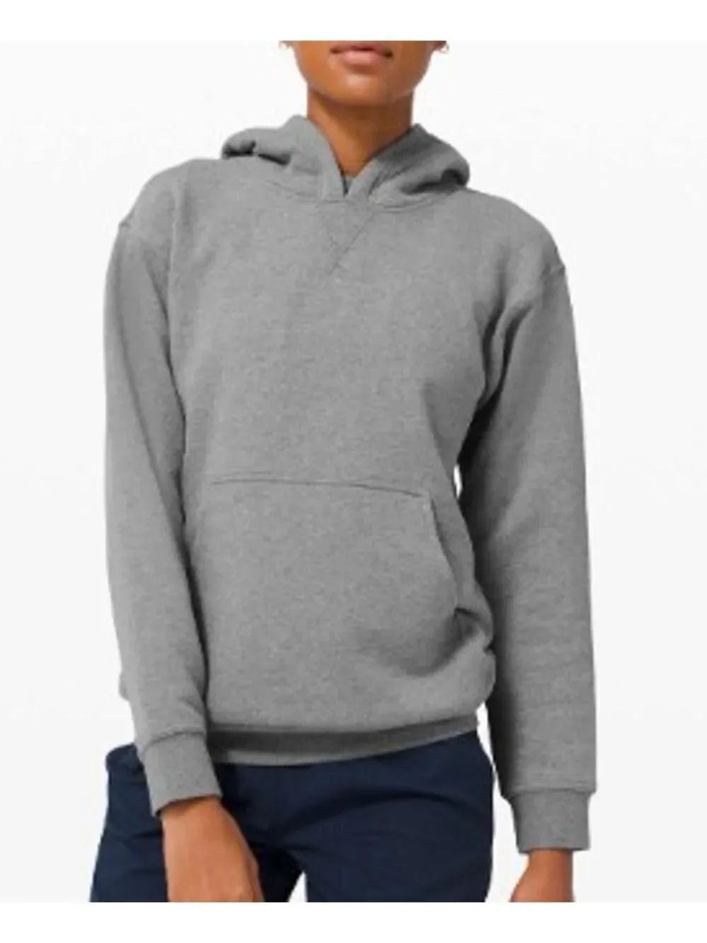 Lululemon All Yours Hoodie *Fleece Heathered Core Medium Grey Sz. 4